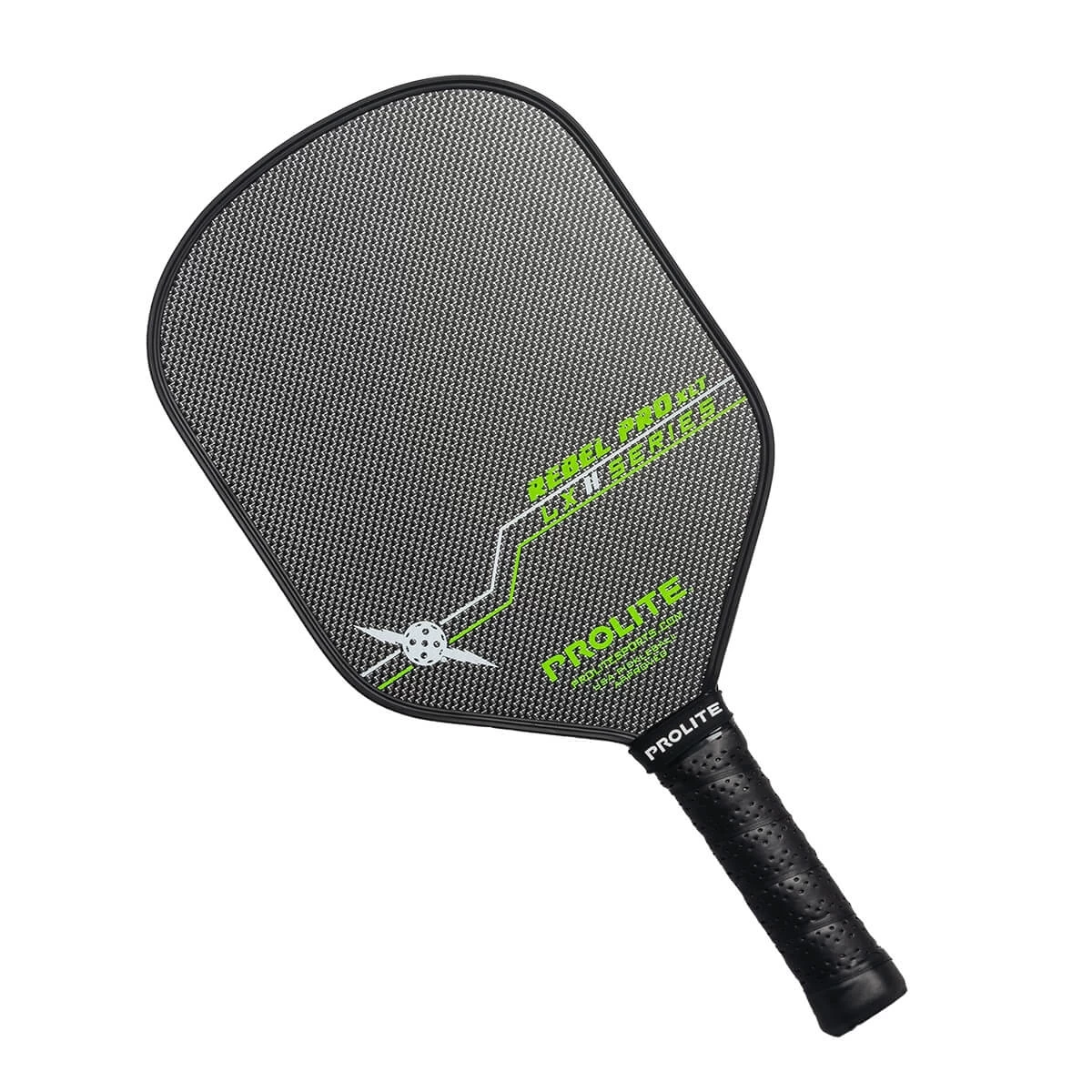 PROLITE Rebel Pro XLT Long Handle LX Middleweight Carbon Fiber Pickleball Paddle 3 PROLITE Rebel Pro XLT Long Handle LX Middleweight Carbon Fiber Pickleball Paddle - Image 3