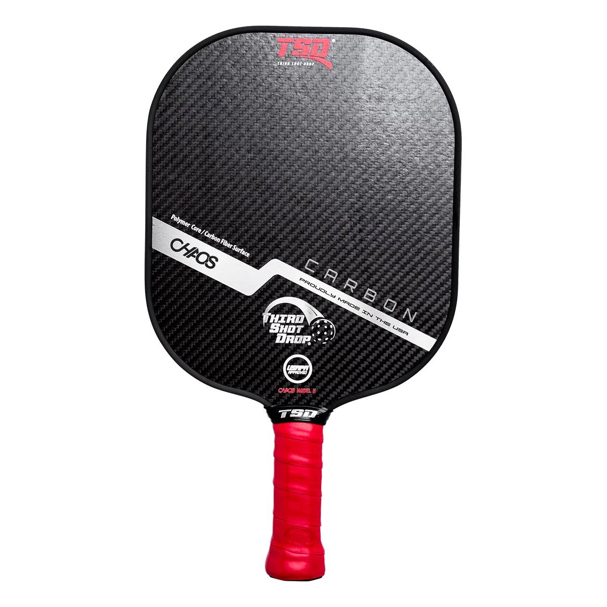 Third Shot Drop CHAOS H Special Edition Carbon Fiber Middleweight Pickleball Paddle 3 Third Shot Drop CHAOS H Special Edition Carbon Fiber Middleweight Pickleball Paddle - Image 3